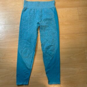 Pink Victoria’s Secret Seamless Blue Leggings Yoga Pants Size Large